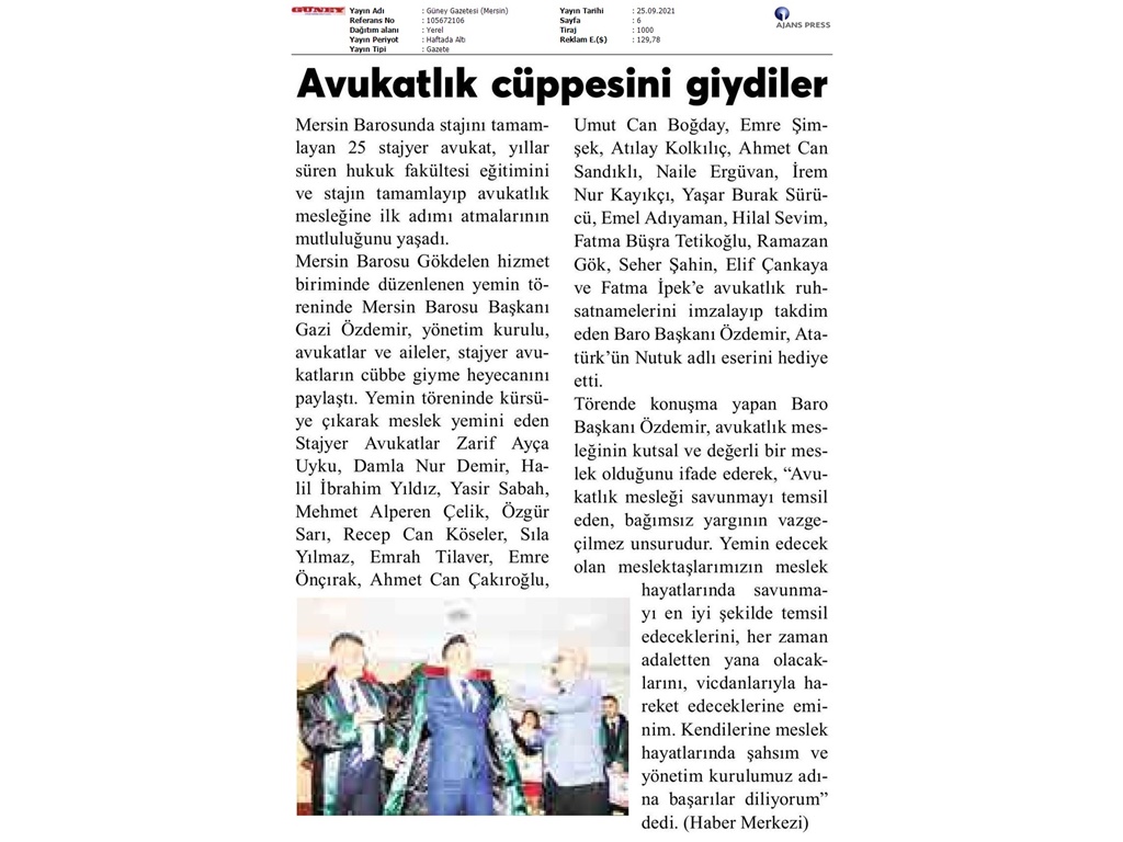 YEMİN TÖRENİ