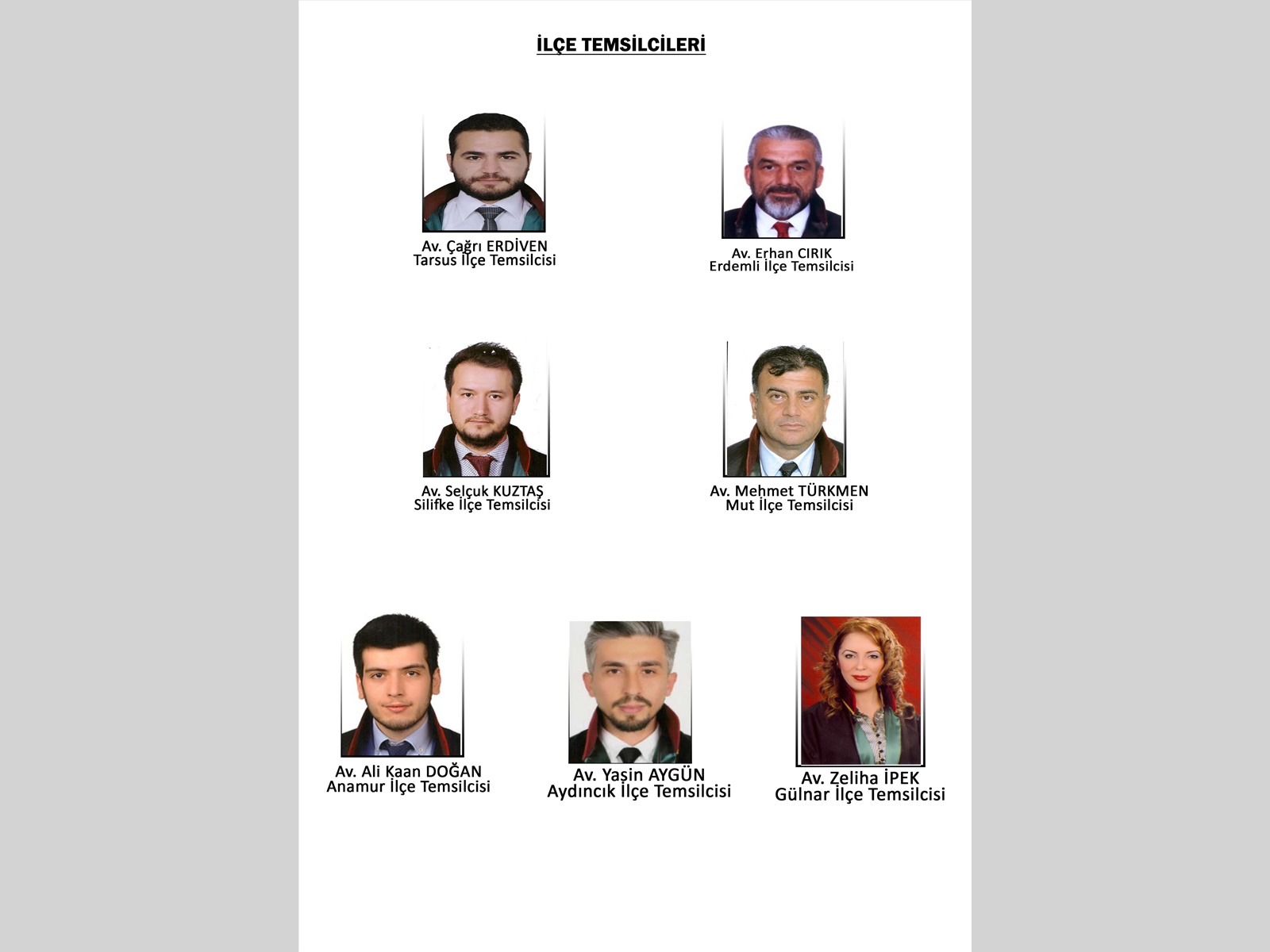 İlçe Temsilcilikleri