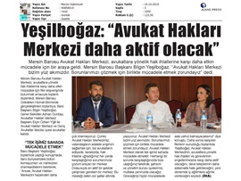 BASINDA BAROMUZ (Avukat Hakları Merkezi Daha Aktif Olacak