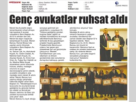 BASINDA BAROMUZ (Yemin töreninde konuşan Baro Başkanımız Av. Ali Er, "Katılımcı Bir Baro İçin Yola Çıktık" dedi.)