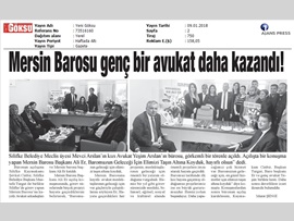 BASINDA BAROMUZ (Ofis Açılışı-"Baromuzun Geleceği İçin Var Gücümüzle Çalışıyoruz)