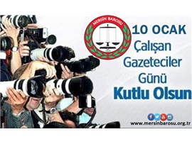 10 OCAK ÇALIŞAN GAZETECİLER GÜNÜ KUTLU OLSUN