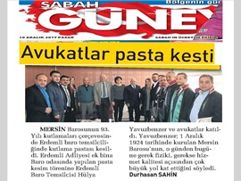 BASINDA BAROMUZ (Erdemli İlçe Temsilciliğimizde Baromuzun 93. Yaşını Kutladı)