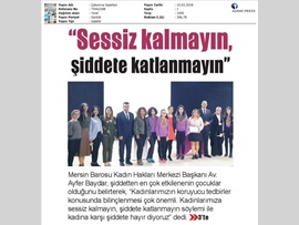 BASINDA BAROMUZ (Kadın Hakları Merkezimizin Uğur Okullarında Eğitim Çalışması)