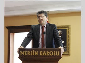 MERSİN BAROSU ‘7036 SAYILI YENİ İŞ MAHKEMELERİ KANUNU’ KONULU SEMİNER DÜZENLEDİ