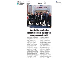 BASINDA BAROMUZ (Mersin Barosu 200 Öğrenciye Suç Türlerini ve Bilişim Suçlarını Anlattı)