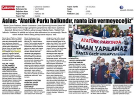 MIP'in Atatürk Parkına doğru genişleme projesine tepki