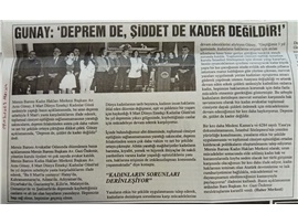 "Kadın Hakları Merkezi: "Deprem de, şiddet de kader değildir!"
