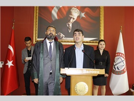 BARO BAŞKANIMIZ AV. BİLGİN YEŞİLBOĞAZ: "HUKUK KURUMLARI HUKUKSUZLUĞA ALET OLMAMALI"