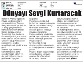 BASINDA BAROMUZ (Dünyayı Sevgi Kurtaracak Projesi Çocukların Yüzünü Güldürdü)