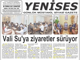 BASINDA BAROMUZ (BAŞKANIMIZIN MERSİN VALİSİ ZİYARETİ) 10.07.2017