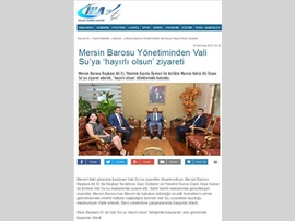 BASINDA BAROMUZ (BAŞKANIMIZIN MERSİN VALİSİ ZİYARETİ) 10.07.2017