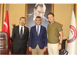 ADLİ BİLİŞİM UZMANI CÜNEYT ÜRE’DEN BAŞKANIMIZ ÖZDEMİR’E ZİYARET