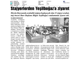 BASINDA BAROMUZ (Yeşilboğaz: "Hukuk Ülkede Hakimiyet Kurmak İçin Kullanılmamalı")
