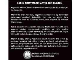 KADIN CİNAYETLERİ ARTIK SON BULSUN
