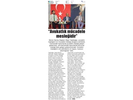 BASINDA BAROMUZ (Yeşilboğaz, 'Avukatlık Mücadele Mesleğidir')