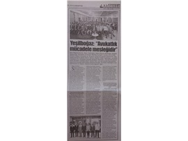 BASINDA BAROMUZ (Yeşilboğaz, 'Avukatlık Mücadele Mesleğidir')