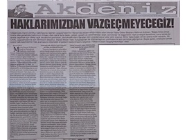 BASINDA BAROMUZ (Mersin Emek ve Demokrasi Platformu ile Ortak Açıklama)