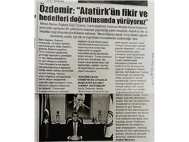 Başkanımızdan 10 Kasım Anma Mesajı