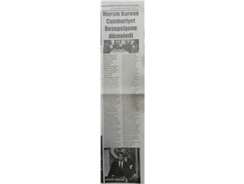 Mersin Barosu Cumhuriyet Resepsiyonu düzenledi