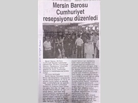BASINDA BAROMUZ (Baromuz Cumhuriyet Bayramı Resepsiyonu Düzenledi) 30.10.2017