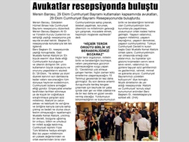 BASINDA BAROMUZ (Baromuz Cumhuriyet Bayramı Resepsiyonu Düzenledi) 30.10.2017