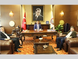 Ziyaret-Sayın; Sinan KOÇ, Başkanımızı makamında ziyaret ettiler.