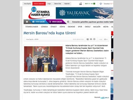 BASINDA BAROMUZ (Baromuzda Kupa Töreni Yapıldı)