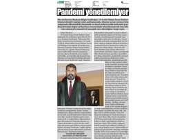 BASINDA BAROMUZ (Yeşilboğaz, "Pandemi yönetilemiyor, insanlık suçu işleniyor")