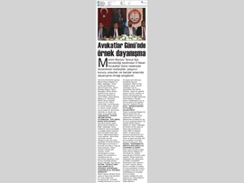 BASINDA BAROMUZ (İlçe Temsilciliklerimizde Avukatlar Günü Kutlaması)