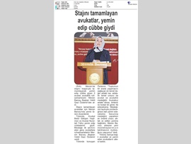 BASINDA BAROMUZ (Yemin Töreni- "Avukatsız Adalet Olmaz")