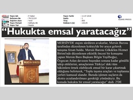 BASINDA BAROMUZ (Hukukta Emsal Karar Yaratacağız)