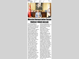 BASINDA BAROMUZ (Başkanımızın Dünya İnsan Hakları Günü Mesajı)
