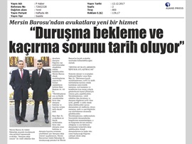 BASINDA BAROMUZ (Duruşma Bekleme ve Kaçırma Sorunu Tarih Oluyor)