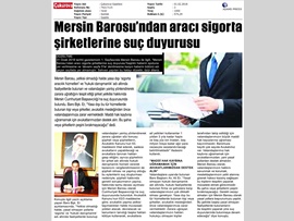 BASINDA BAROMUZ (Barodan Aracı Sigorta Şirketlerine Suç Duyurusu)