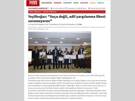 BASINDA BAROMUZ (Yeşilboğaz: "Suçu Değil, Adil Yargılanma İlkesini Savunuyoruz")