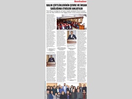 BASINDA BAROMUZ (Balık Çiftliklerinin Çevre ve İnsan Sağlığına Etkileri Konulu Konferans Düzenlendi)