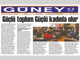 BASINDA BAROMUZ (Kadınlarımız Güçlü Olursa, Toplumumuz da Güçlü Olur)