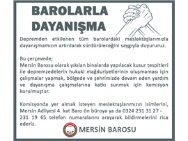 DEMREMZEDELERE YARDIM VE DAYANIŞMA ÇALIŞMALARI İÇİN KOMİSYONU KURULDU