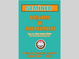 MERSİN BAROSU İLÇELERDE ‘BOŞANMA VE MAL REJİMİ’ KONULU SEMİNER DÜZENLEYECEK