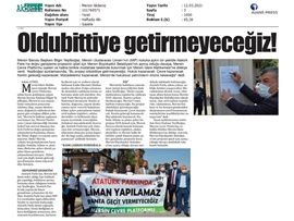 Mersin Barosu ve MERÇED, ATATÜRK Parkı'nı yutan davaya müdahale talebinde bulundu