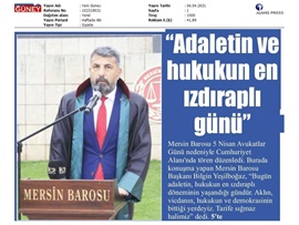 5 Nisan Avukatlar Günü Töreni