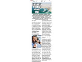 Başkanımız Yeşilboğaz; "Liman bilirkişi raporu mücadelemizi destekler nitelikte"