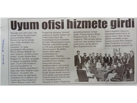 Mersin Barosu Uyum Ofisi hizmete girdi