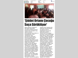 BASINDA BAROMUZ (Av. İslam Kurthan Açıkbaş: 'Şiddet Ortamı Çocuğu Suça Sürüklüyor)