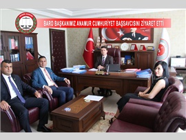 BARO BAŞKANIMIZ VE BAŞKAN YARDIMCIMIZ ANAMUR CUMHURİYET BAŞSAVCISI SAYIN; VEDAT TEMEL’İ ZİYARET ETTİ.
