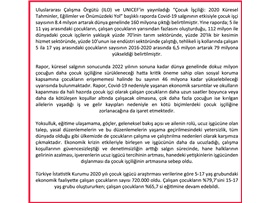 12 HAZİRAN ÇOCUK İŞÇİLİĞİ İLE MÜCADELE GÜNÜ