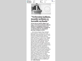 BASINDA BAROMUZ (Srebrestina Katliamı Kınama)