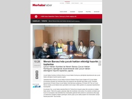 BASINDA BAROMUZ (Mersin Barosu'nda "Dünya Çocuk Hakları Günü" Etkinliğinin Hazırlık Toplantısı Yapıldı)