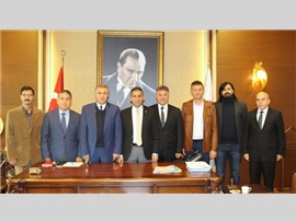 M.Ü.M.Y.O. Öğretim Üyesi Doç.Dr.Erol YAŞAR ve Mezitli Halk Eğitim Müdürü Sayın;Ali TURNA' nın ziyareti